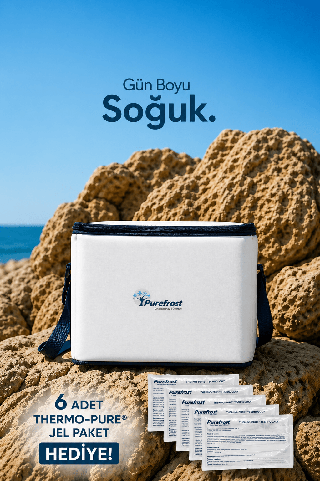 PUREFROST PF15 Folding Ice-Free Cooler Bag 15L | Keeps Cold for Up to 16 Hours