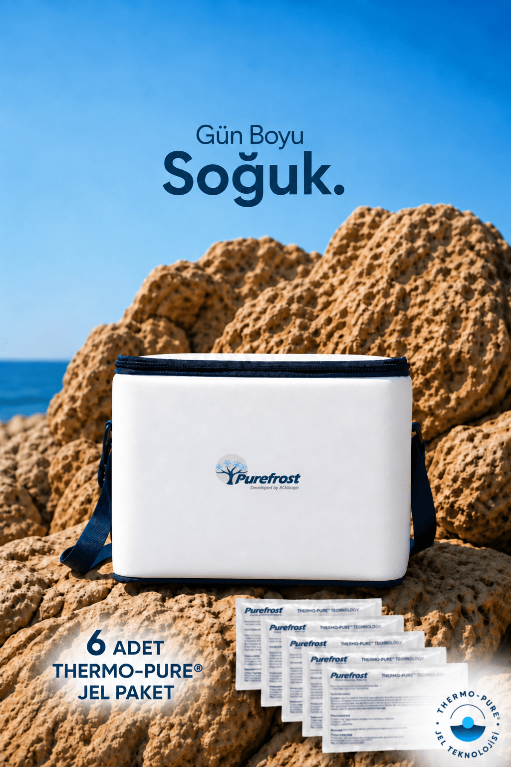 PUREFROST PF15 Folding Ice-Free Cooler Bag 15L | Keeps Cold for Up to 16 Hours